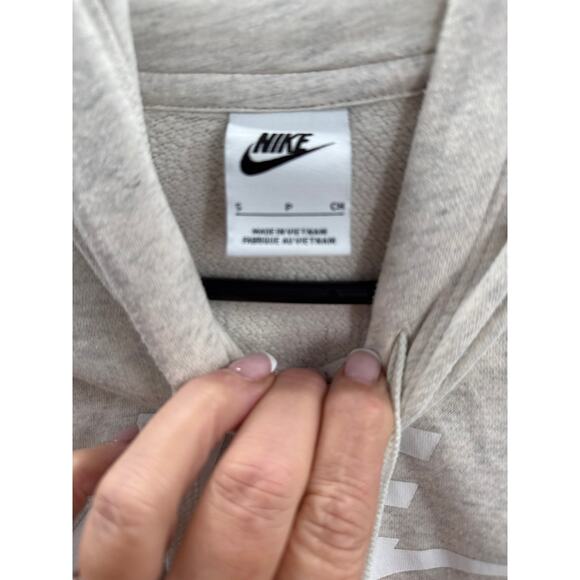 Nike Women's Oatmeal Fleece  Hoodie Small - Picture 2 of 4
